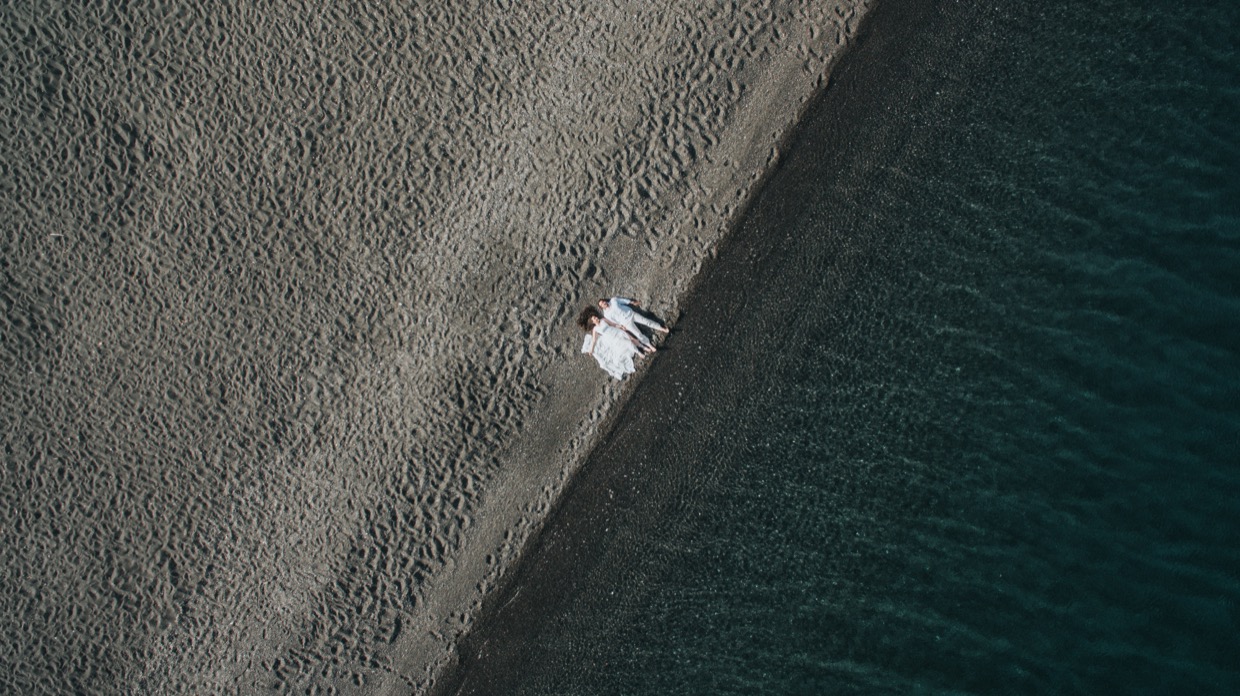Wedding Photographer Santorini Drone
